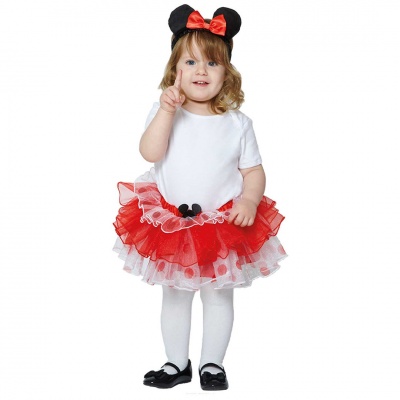 Disney Baby Red Minnie Mouse Tutu and Headband 1-2Years (80-92cm) RRP 14.99 CLEARANCE XL 3.99
